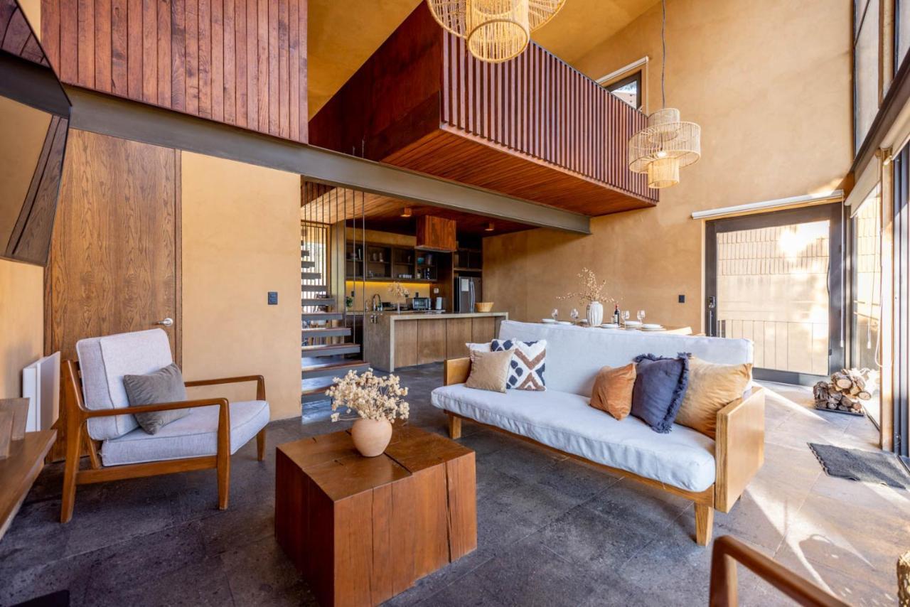 Cabana Lujo Con Alberca Climatizada Vistas Al Bosque De มาซามิตลา ภายนอก รูปภาพ