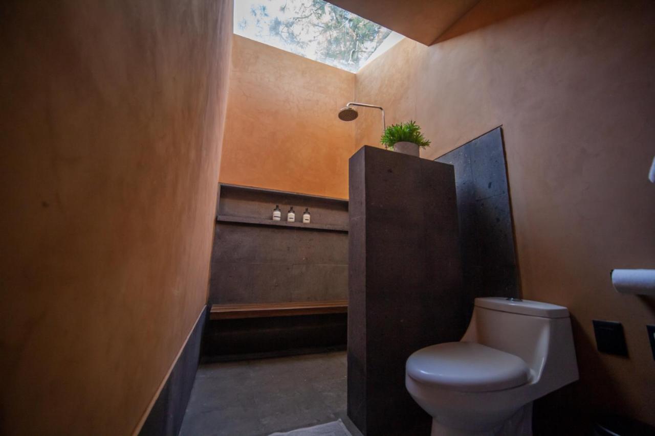 Cabana Lujo Con Alberca Climatizada Vistas Al Bosque De มาซามิตลา ภายนอก รูปภาพ